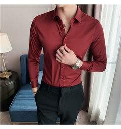 Camisa casual/social slim estilo Britânico