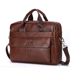 Bolsa maleta em couro genuíno laptop/Escritório - loja online