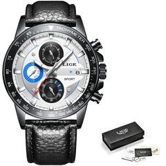 Relógio Lige com Cronógrafo aço inoxidável à prova d´água - Mayortstore | Roupas, Relógios e acessórios 