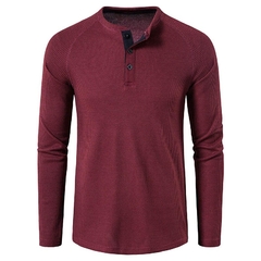 Camiseta Casual Gola Henley MS0039