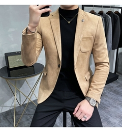 Blazer Casual Aveludado Slim