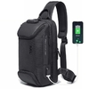 Shoulderbag com cadeado anti-furto e porta USB