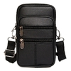 Shoulderbag em couro transversal