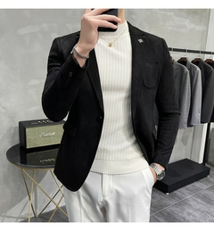 Blazer Casual Aveludado Slim