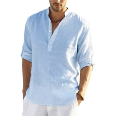 Camisa estilo casual em linho - loja online