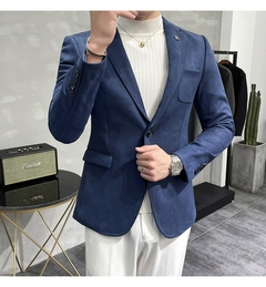 Blazer Casual Aveludado Slim