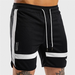 Shorts masculino fitness em malha anti-transpirante