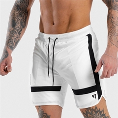 Shorts masculino fitness em malha anti-transpirante