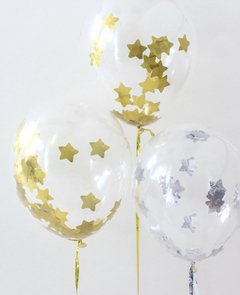 BURBUJAS CONFETTI METALIZADO - tienda online