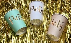 vasos party oro x10 - comprar online