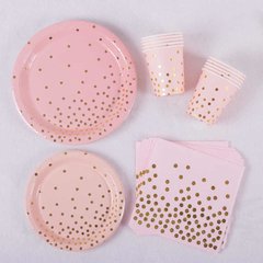 platos pastel dots x10 - tienda online