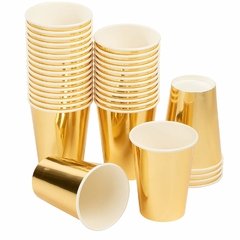 vasos gold x10 - Papelera avellaneda