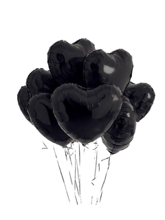 globos corazon negros - comprar online
