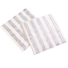 servilletas rayas plata x20 - comprar online