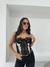 CORSET BERTHA NEGRO/MANTECA