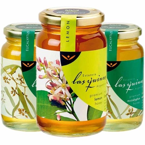 Pack x 3: Miel Pura Monofloral (Eucalipto y Limon) x 500 grs - Las Quinas