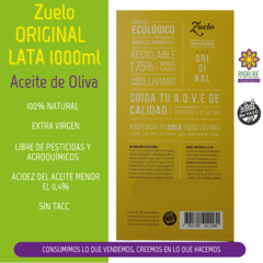 Aceite De Oliva Zuelo Original Extra Virgen Lata 1L - Zuccardi - comprar online