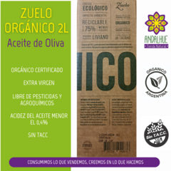 Aceite De Oliva Zuelo Organico 2 Litros BIB- Zuccardi - comprar online