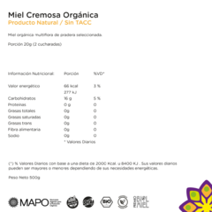 Pack x 6: Miel Cremosa Orgánica x 500 grs - Las Quinas en internet