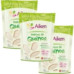 Pack x 3: Harina de Quinoa Lavada Natural Aiken 250 g.