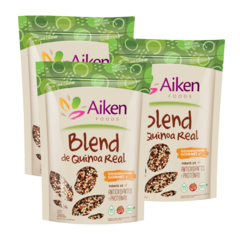 Pack x 3: Mix de Quinoa Real Lavada Natural Aiken 250 g. Blend roja, negra y blanca.