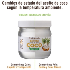 Aceite de coco Orgánico - God Bless You