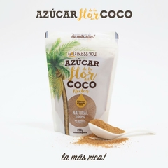 Azúcar De La Flor De Coco 250g God Bless You - 100% Natural - comprar online