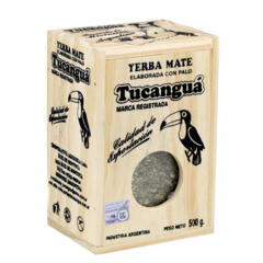 Yerba Mate Tradicional Tucanguá en caja de Madera x 500grs