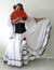 CONJUNTO MODELO ESPANHOLA COM 1 BABADO BRANCO