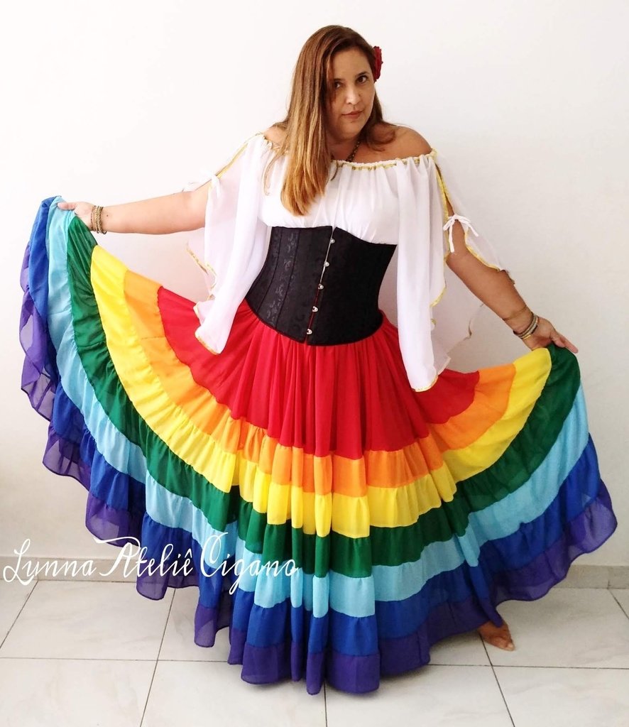 Saia chita arco iris 2025