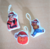 Adornitos de navidad - pack x 3 - Dragon ball Z (Gohan, Trunks, esfera 4 estrellas)