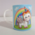 Taza Unicornio - Fondo celeste