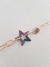 Pulsera eslabón star rainbow (dorado) - buy online