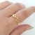 Anillo B69 Gucci plain (dorado) - buy online