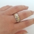 Anillo B23 plateado plain