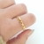 Anillo B102 sin fin corazones calado plain (dorado) - comprar online