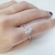 Anillo B160 Corazon cz plateado