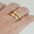 Anillo must clavo SIMPLE (dorado)