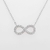 Collar Infinito M plateado