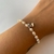 Pulsera pearls and heart (plateado) - comprar online