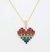 Collar Rainbow Heart (dorado) - buy online