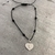 Pulsera Heart (hilo negro)(A PEDIDO)