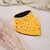 babero bandana para bebé lunares amarillo