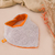 babero bandana para bebé naranja liso - comprar online