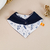 babero bandana para bebé ramitas azules en internet