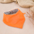 babero bandana para bebé naranja liso