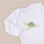body bebé mangas largas blanco tortuga - comprar online