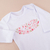 body bebé mangas largas pajaritos floral - comprar online