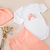 set de nacimiento bebé arcoiris durazno - comprar online