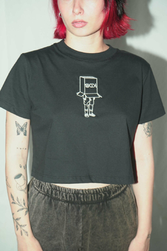 CROP BOXYHEAD BLACK